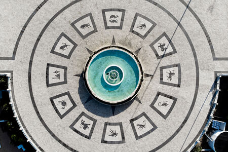 Fontana dello Zodiaco, Rotonda di Ostia Lido, Roma
