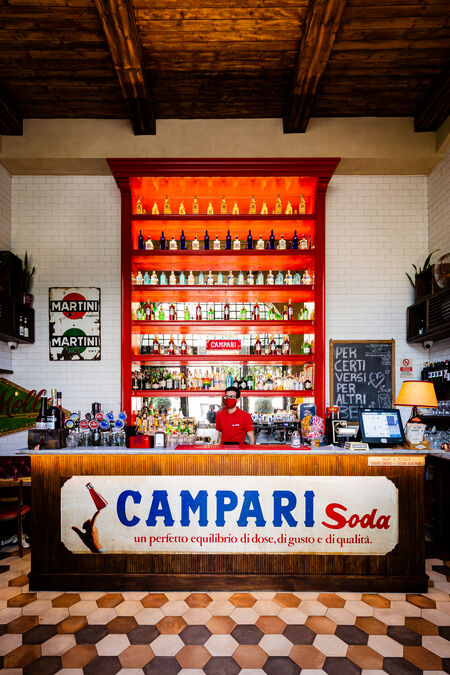 View of the bar, Tira e Molla, Rome