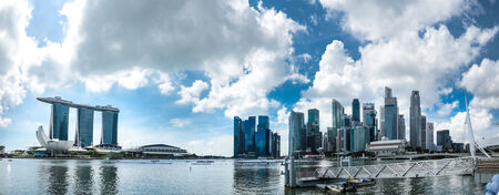 Panorama of Marina Bay in Singapore