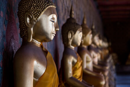 Bhudda statues in Bangkok, Thailand